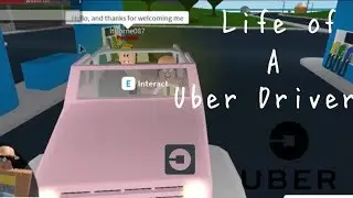 Being an Uber / Taxi Driver in BloxBurg! - Roblox