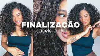 FINALIZAÇÃO NOVA *DEPOIS DO CORTE* DO MEU CABELO CACHEADO