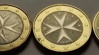 1 Euro Coin :: Malta 2008, 2017, 2019, 2020 & 2021