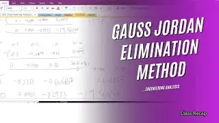 #13_Example on Gauss Jordan Elimination method