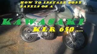 How to install body panels on a 2013 KLR 650 gen 2