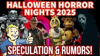 FNAF, WWE, & FALLOUT COMING TO HALLOWEEN HORROR NIGHTS? NEW SPECULATION MAP! | HHN 34 Rumors!