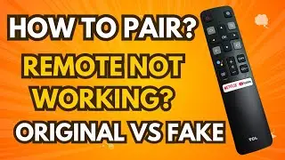 TCL Remote Not Working? Pairing Guide + Soft Reset + Original vs Fake Check. #TclRemoteNotWorking