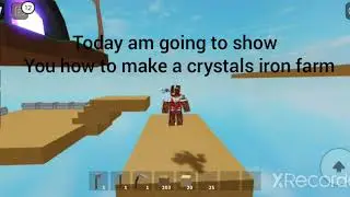 How to make crystals iron farm | Roblox Skyblock |