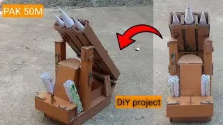 🚨DIY Cardboard Missile Launcher l Easy Home Defence System Model 🚀