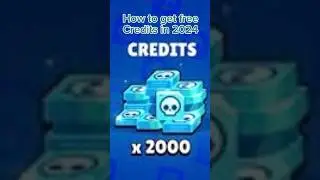 How to get free credits in 2024💀💀(still works) #glitch #funny #brawlstars