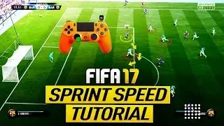 FIFA 17 TUTORIAL: ADIANTAR BOLA NA VELOCIDADE (SPEED SPRINT BOOST)