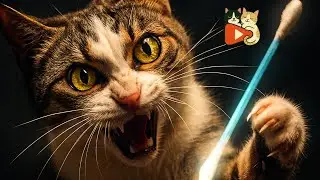 Robin vs Q-Tip 😼⚔️ | The Smallest Toy, The Biggest Cat Fight!