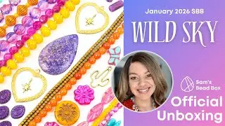 Wild Sky Official Unboxing! Sam's Bead Box January 2026 - Turquoise Street & Sam's Bead Shop Collab