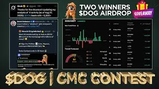 $DOG Airdrop Giveaway plus Last day CMC Contest 👀