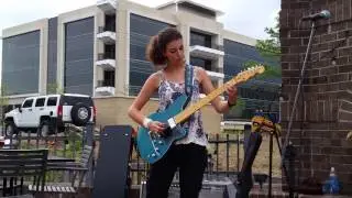 Krista Hess playing along with Klarc Whitson