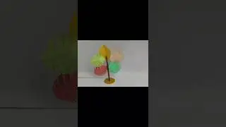 How to make a easy paper tree #diy #handycraft#easy #tree