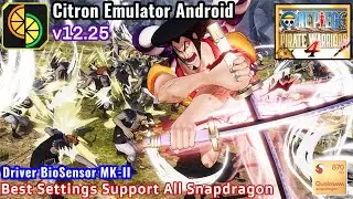 One Piece Pirate Warrior 4 - Citron Yuzu Emulator Android Best Settings Di All Snapdragon 870