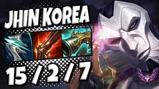 EPIC GAME Jhin ADC vs Jinx / Patch 13.6 / Korea Master / Season 13 [ 15 / 2 / 7 ] 🚀