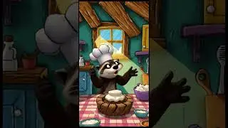 Clumsy Otter's Fish Cake Fiasco! 🦦🎂 | Funny Animal Cartoon for Kids