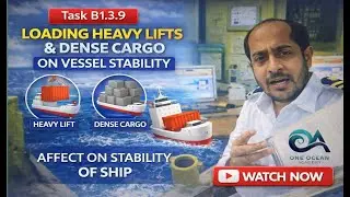 Task B1.3.9 Loading heavy lifts and high density cargo on the stability of the vessel