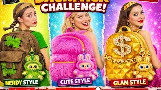 Rich vs Poor Backpack Challenge 😱 | Fun Style TV