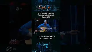 Al Di Meola & Friends in Budapest at Hungary&rsquo;s National TV #michaelpaouris #aldimeola #budapest