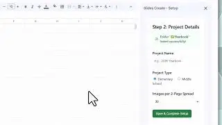 How to Set Up Your Yearbook Project in Google Sheets (Slides Create Tutorial)