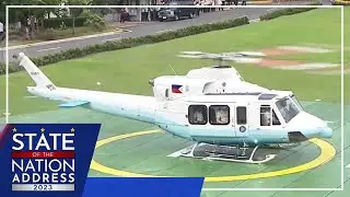 СМОТРИТЕ: Президент Бонгбонг Маркос прибыл в Батасанг Памбансу для второго обращения к Положению ...