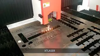 Fiber laser cutting machine of testing cutting name to PPE XTLASER 20170923
