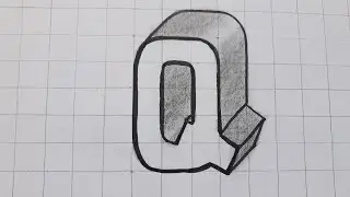 Simple 3d Drawing Letter For Beginners / How To Draw Easy Art Capital Alphabet Step By Step