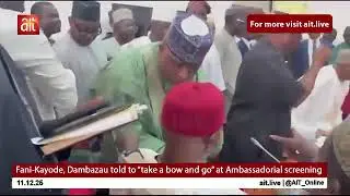 Fani-Kayode, Dambazau, asked to take a bow and go at the Ambassordorial screening 