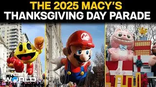 Macy Thanksgiving Parade | Labubu, Spiderman, Pacman Shine At Macy's Thanksgiving Day Parade
