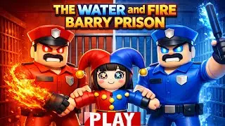 Barry Prison's LAVA TSUNAMI Obby: Can I Escape the FIRE & WATER? #roblox #obby