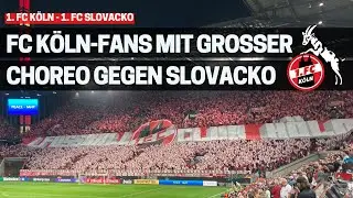 1. FC K&ouml;ln: CHOREO der S&Uuml;DKURVE K&Ouml;LN gegen Slovacko (15.09.2022)