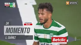 Su&aacute;rez atira ao poste | Sporting - Moreirense (Liga 25/26 #6)