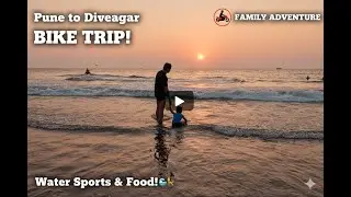 We Rode Bikes to the Beach! 🌊 Diveagar Family Adventure