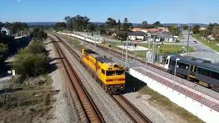 ARG Clyde Engineering/Downer Rail Q4019 Passes Thornlie Southbound