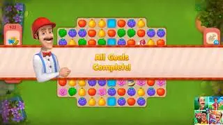 Gardenscapes Hard Level 422 | Without Booster | 14 Move