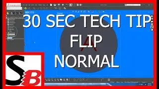 Solidworks 30 Sec Tech Tip - Flip Normal