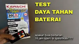 Test daya tahan baterai lampu emergency | Kawachi MA-3091