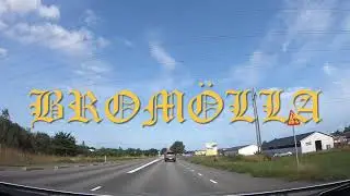 Bromölla, Sweden. Dashcam driving.