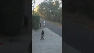 The evil twin sister walks away after fighting mom #shorts