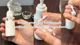 4 ingredients hair conditioner  for smooth and shiny hair simple and easy make at home