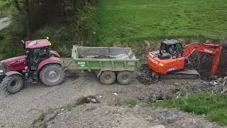 Burke plant hire renovating roadways with Tuohy Agri