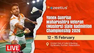 Day 2 - CCI - Court 1 - MAHARASTHRA VETERAN (MASTERS) STATE BADMINTON CHAMPIONSHIP 2026