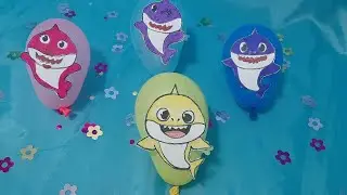 Baby Shark balloons pop!#balloon #popingballoons #babyshark #funwithpoping #colorfulballoon