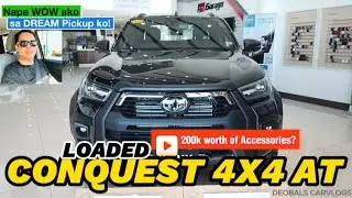 Загруженный Toyota Hilux Conquest 2.8L 4x4 (с аксессуарами) #car #review #toyota #hilux #conquest