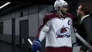 NHL | PS5 | Be A Pro | Valmentaja onnittelee maalista hallin k&auml;yt&auml;v&auml;ll&auml;, vaikka peli on yh&auml; kesken