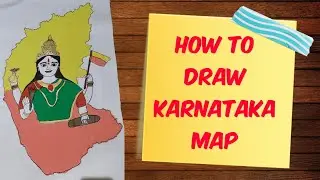 How to draw Karnataka map | easily