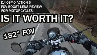 DJI Osmo Action 6 FOV Booster Lens vs Osmo Action 5 Pro | Is it worth it for Motorcycle Riding?