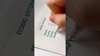 1Million + views basic strokes for print handwriting 🖋️🖤#handwritingbywarda #ytshorts #youtube