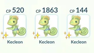using Triple Shiny Kecleon Team in Pokemon GO.