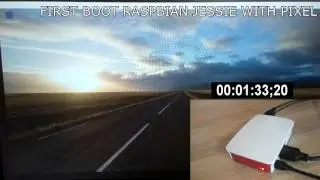 First and second boot rasbian with pixel with timer