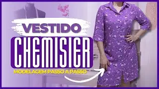 Como Fazer VESTIDO CHEMISIER Modelagem